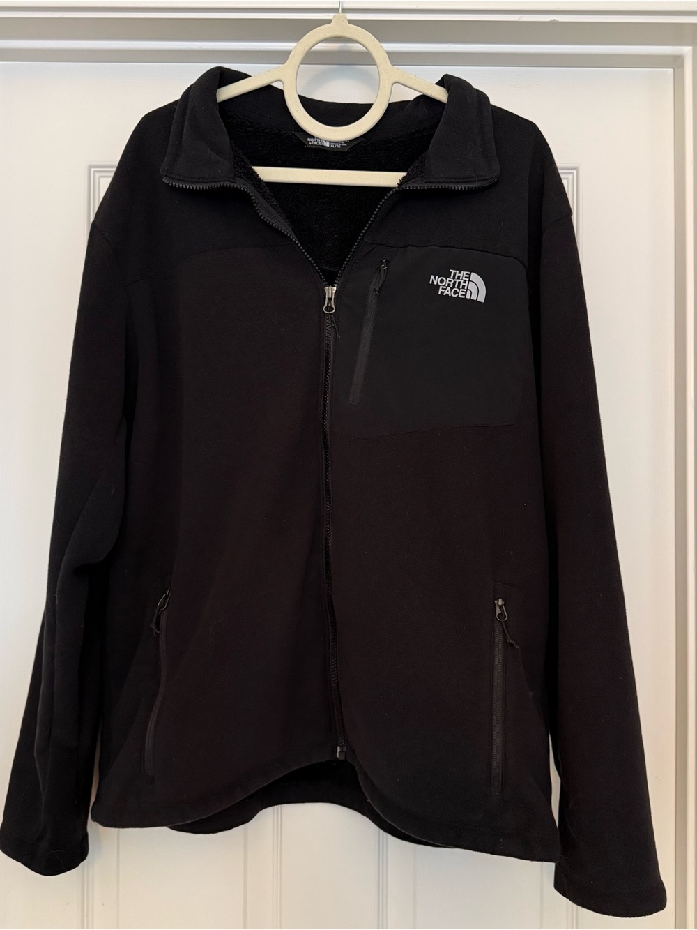 The North Face Men’s XL Black Fleece Jacket Sherpa Lined Full Zip Outdoor
